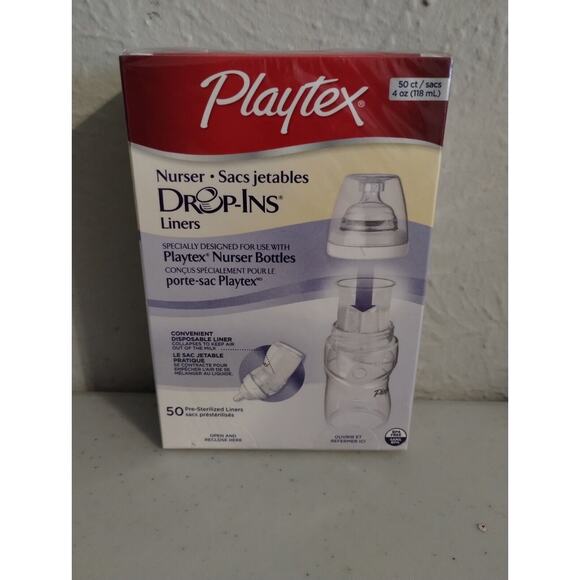 Playtex Nurser System Drop-ins Disposable Liners 8-10 Oz 50 Count Pack - Picture 1 of 3